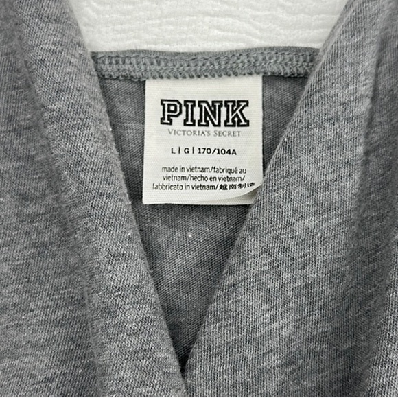 PINK Victoria's Secret Gray Romper with Pineapple Motif and pockets - Picture 2 of 6